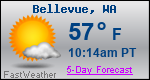 Weather Forecast for Bellevue, WA