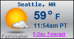 Weather Forecast for Seattle, WA
