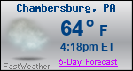 Weather Forecast for Chambersburg, PA