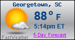 Weather Forecast for Georgetown, SC