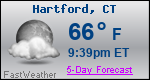 Weather Forecast for Hartford, CT