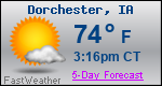 Weather Forecast for Dorchester, IA