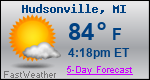 Weather Forecast for Hudsonville, MI