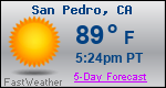 Weather Forecast for San Pedro, CA