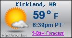Weather Forecast for Kirkland, WA