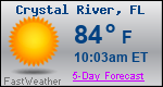 Weather Forecast for Crystal River, FL