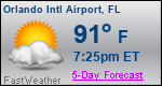 Weather Forecast for Orlando International Airport, FL