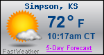 Weather Forecast for Simpson, KS