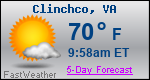 Weather Forecast for Clinchco, VA