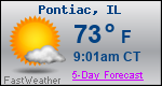 Weather Forecast for Pontiac, IL