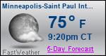 Weather Forecast for Minneapolis-Saint Paul International Airport, MN