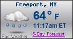Weather Forecast for Freeport, NY