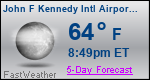 Weather Forecast for John F Kennedy International Airport, NY