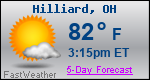 Weather Forecast for Hilliard, OH