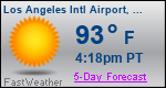 Weather Forecast for Los Angeles International Airport, CA