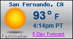 Weather Forecast for San Fernando, CA