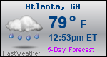 Weather Forecast for Atlanta, GA
