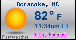 Weather Forecast for Ocracoke, NC