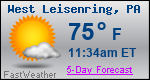 Weather Forecast for West Leisenring, PA
