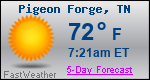Weather Forecast for Pigeon Forge, TN