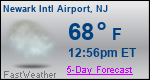 Weather Forecast for Newark International Airport, NJ