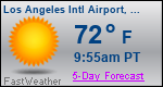 Weather Forecast for Los Angeles International Airport, CA