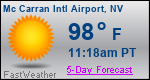 Weather Forecast for Mc Carran International Airport, NV