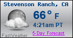 Weather Forecast for Stevenson Ranch, CA