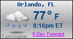 Weather Forecast for Orlando, FL