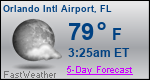 Weather Forecast for Orlando International Airport, FL