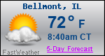 Weather Forecast for Bellmont, IL
