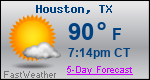Weather Forecast for Houston, TX