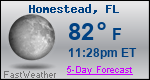 Weather Forecast for Homestead, FL