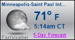 Weather Forecast for Minneapolis-Saint Paul International Airport, MN