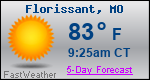 Weather Forecast for Florissant, MO