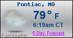 Weather Forecast for Pontiac, MO