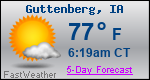 Weather Forecast for Guttenberg, IA