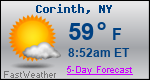 Weather Forecast for Corinth, NY