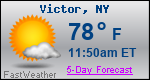 Weather Forecast for Victor, NY