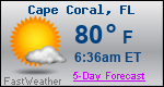 Weather Forecast for Cape Coral, FL