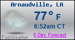 Weather Forecast for Arnaudville, LA