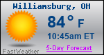 Weather Forecast for Williamsburg, OH