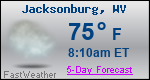 Weather Forecast for Jacksonburg, WV