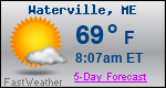 Weather Forecast for Waterville, ME