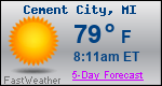 Weather Forecast for Cement City, MI