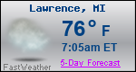 Weather Forecast for Lawrence, MI