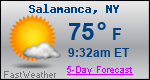 Weather Forecast for Salamanca, NY