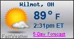 Weather Forecast for Wilmot, OH