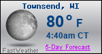 Weather Forecast for Townsend, WI