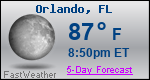 Weather Forecast for Orlando, FL